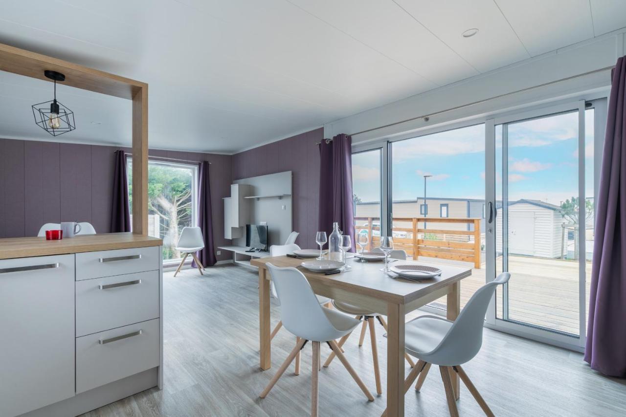 Beau Chalet Pour 4 Pers - Acces Piscine Chauffee Bretignolles-sur-Mer ภายนอก รูปภาพ