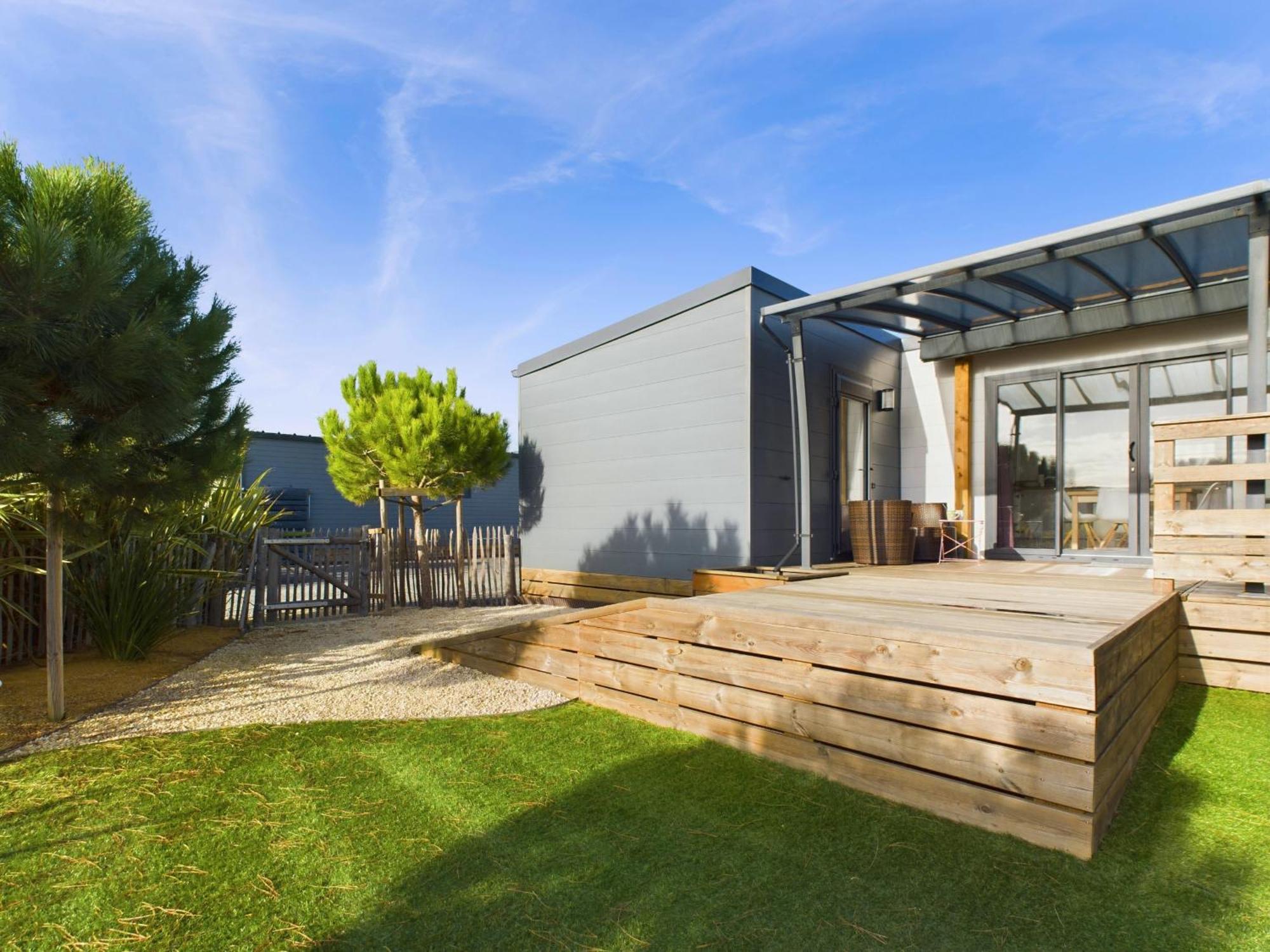 Beau Chalet Pour 4 Pers - Acces Piscine Chauffee Bretignolles-sur-Mer ภายนอก รูปภาพ